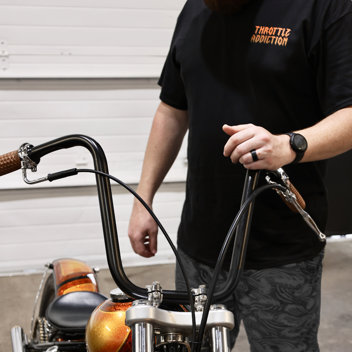 Throttle Addiction Orange Chopper T-shirt