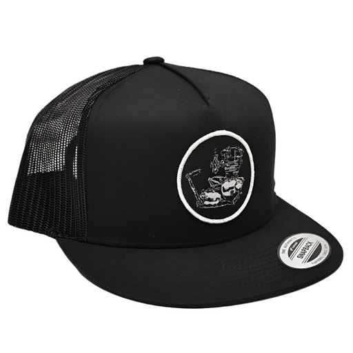 Unit Triumph Woven Patch Hat- Black

This hat features the Unit Triumph motor on a Black YP Classics 5 panel trucker cap.

Structured 5-Panel
Flat bill, high-profile
Sewn in Eau Claire, WI USA