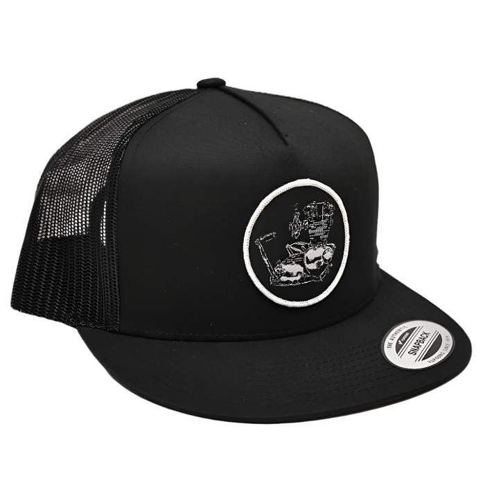 Unit Triumph Woven Patch Hat- Black

This hat features the Unit Triumph motor on a Black YP Classics 5 panel trucker cap.

Structured 5-Panel
Flat bill, high-profile
Sewn in Eau Claire, WI USA