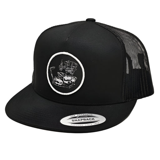 Unit Triumph Woven Patch Hat- Black

This hat features the Unit Triumph motor on a Black YP Classics 5 panel trucker cap.

Structured 5-Panel
Flat bill, high-profile
Sewn in Eau Claire, WI USA
