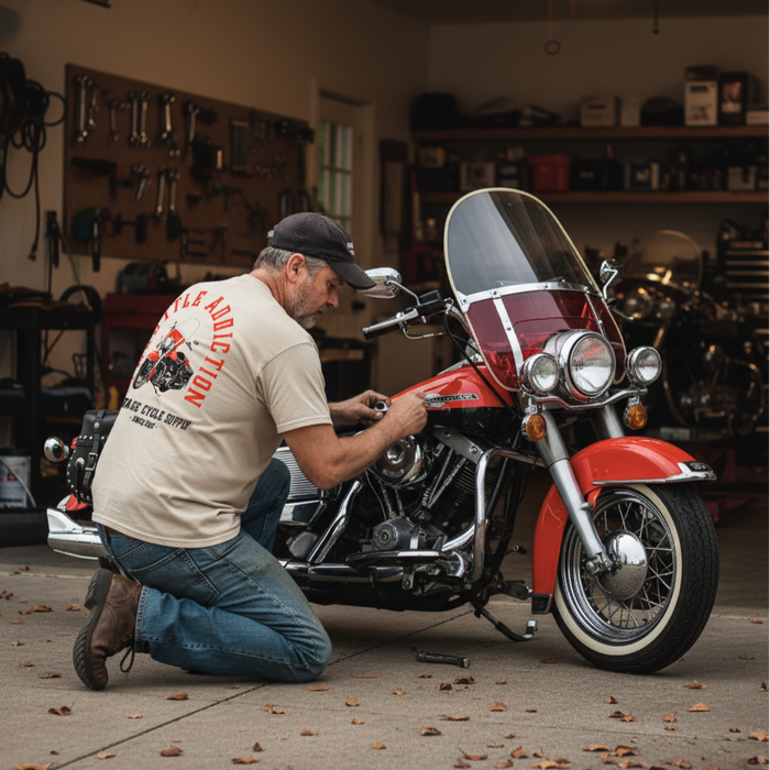 Throttle Addiction T-shirt

This 100% cotton Natural T-Shirt is printed in Eau Claire WI

Get yours while quantities last!

Printed in the USA
100% cotton shirt