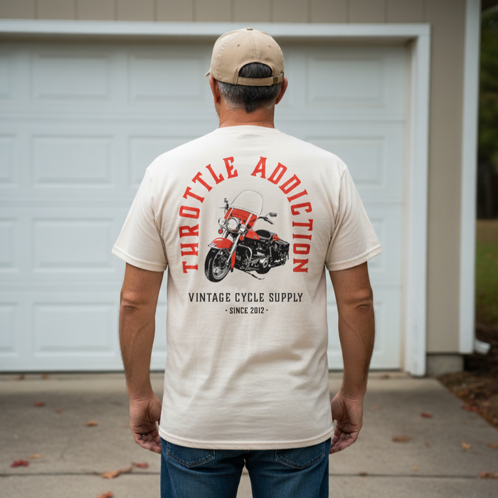 Throttle Addiction T-shirt

This 100% cotton Natural T-Shirt is printed in Eau Claire WI

Get yours while quantities last!

Printed in the USA
100% cotton shirt