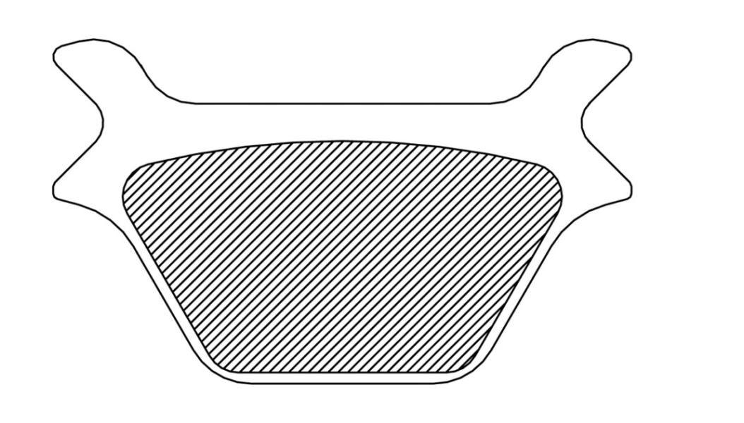 Organic Brake Pads - Rear- 91-98 Dyna, L87-94 FXR, L87-99 Softail & Sportster