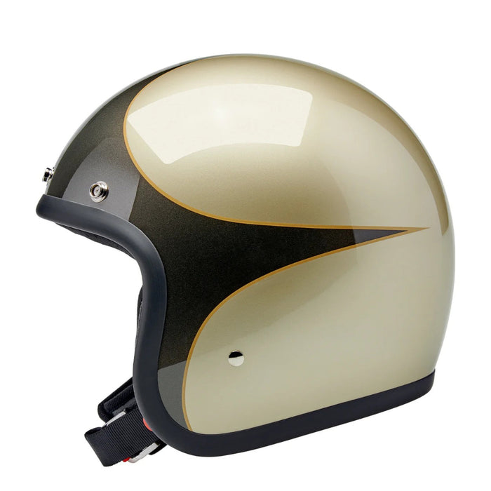 Biltwell - Bonanza Helmet - Metallic Charcoal / Champagne Scallop