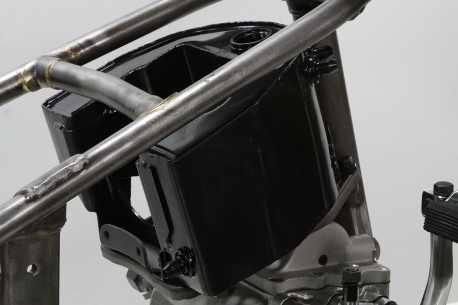 Replica Panhead Knucklehead TT Bobber Short Oil Tank - Black