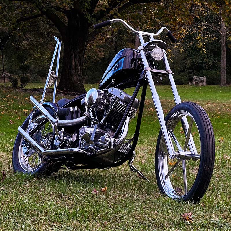 Shovelhead Chopper Motorcycle 
