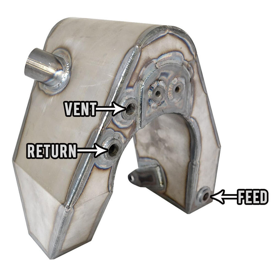 diagram of the vent return and feed holes in a sportster oil tank