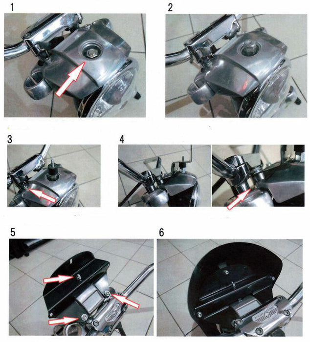 Sportster Dyna Harley Fairing W/ Headlight Grille