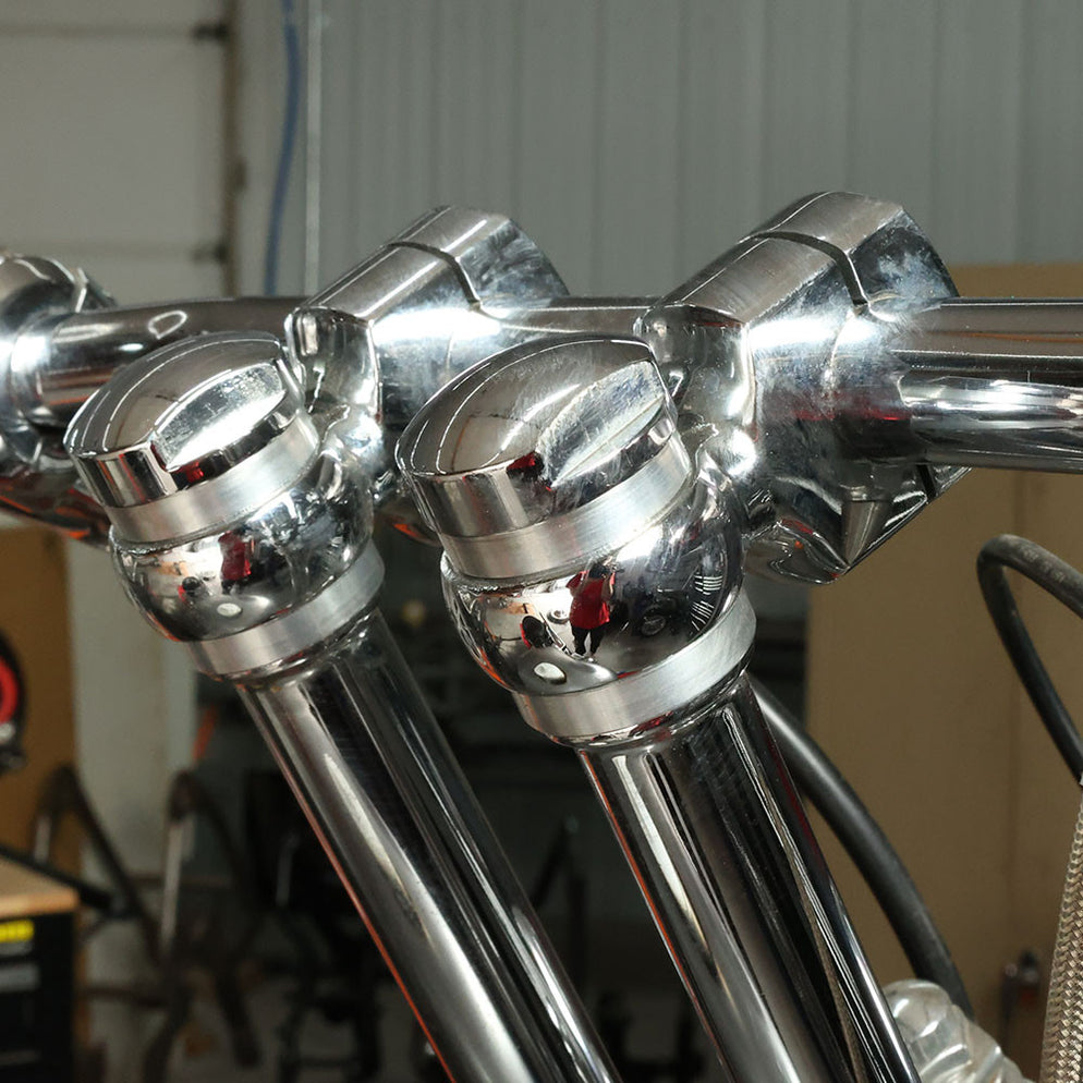 Dog Bone Riser Solid Bushing Kit - Raw Aluminum — Throttle Addiction