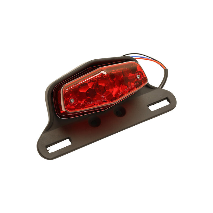 Lucas Style Tail Light With Bracket - Black