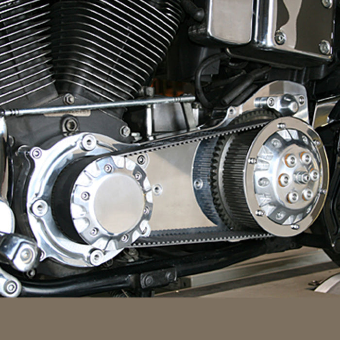 Ultima 2” Open Primary Belt Drive - Harley Big Twin Evolution Twin Cam 1991-2005  Dyna- Polished Finish