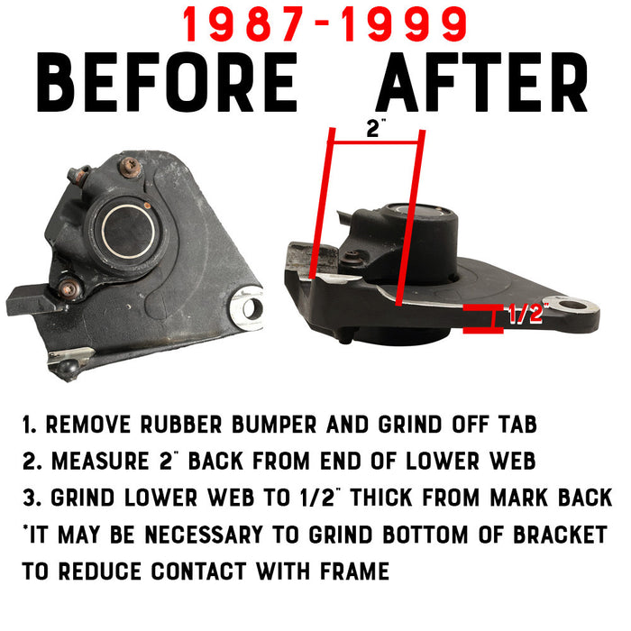 Sportster Hardtail Brake Caliper Bracket - 1982-1999