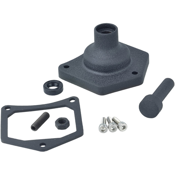Solenoid End Cover Starter Button - 1.2, 1.4 kW - 19-17 Big Twin and 91-20 Sportster - Black Wrinkle