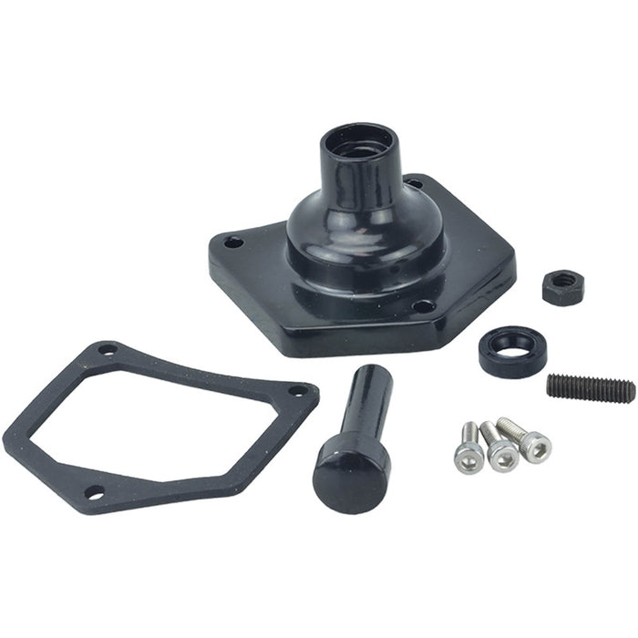 Solenoid End Cover Starter Button - 1.2, 1.4 kW - 91-17 Big Twin and 91-20 Sportster - Gloss Black