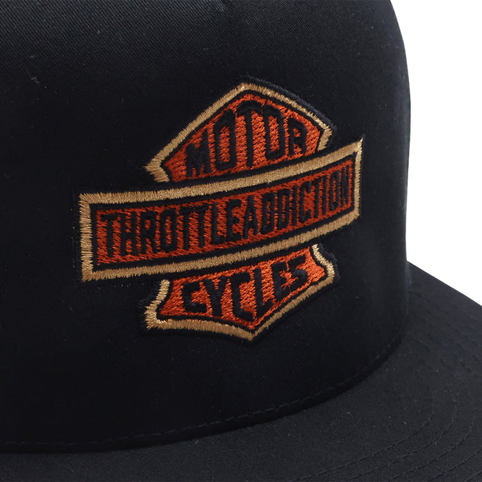 Throttle Addiction Shield Hat - Black