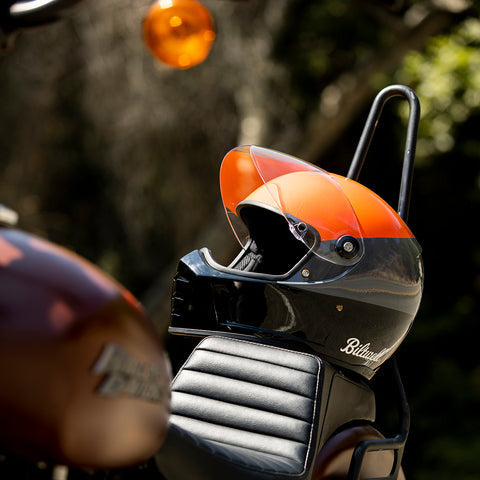 Biltwell - Lane Splitter Helmet - Gloss Orange/Gray/Black