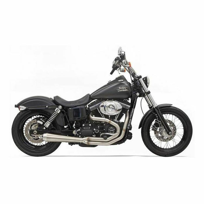 Bassani - Road Rage III 2-Into-1 Exhaust - 1991-2017 Dyna - Stainless Steel