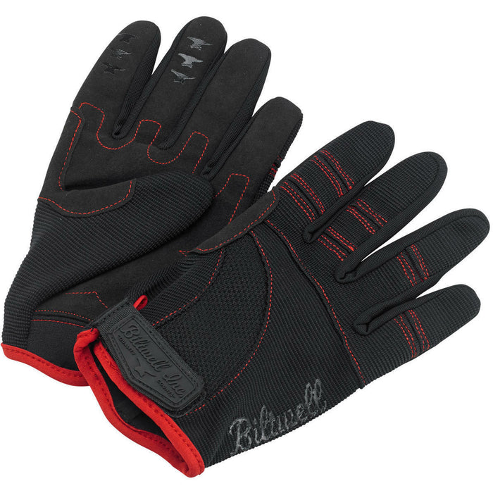 Biltwell - Moto Gloves - Black & Red