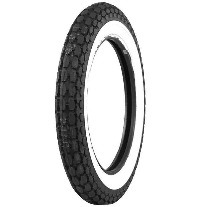 Beck Classic Motorcycle Tire  1.75" Whitewall 4.00 X 18