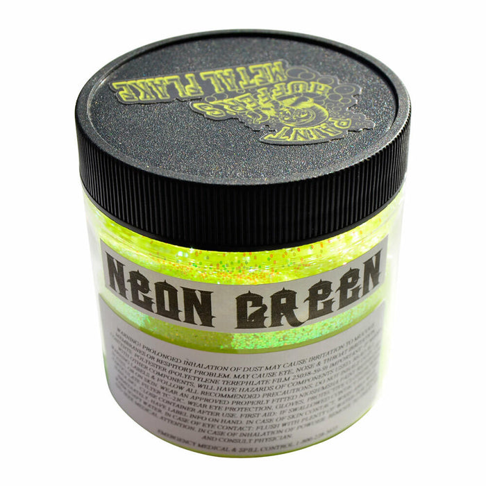 Paint Huffer Metal Flake - Neon Green