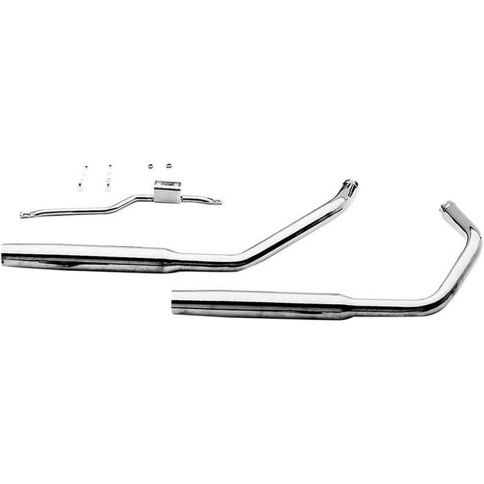 Paughco Staggered Dual System - Tapered Exhaust - Sportster 1957-1985 - 38" Long - Chrome