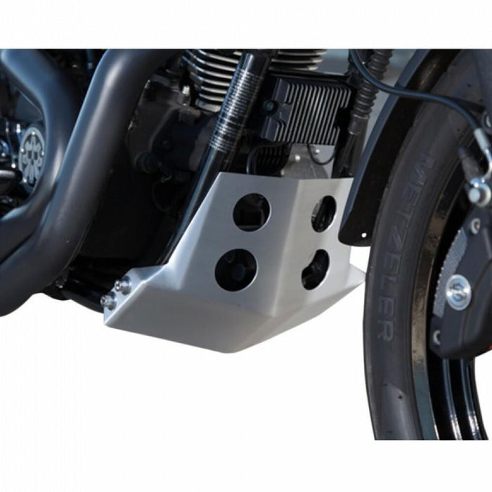 Speed Merchant - Skid Plate Harley FXR - Brushed Aluminum