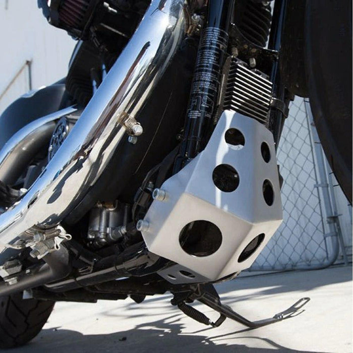 Speed Merchant - Skid Plate Harley Sportster 2004-2018 - Brushed Aluminum