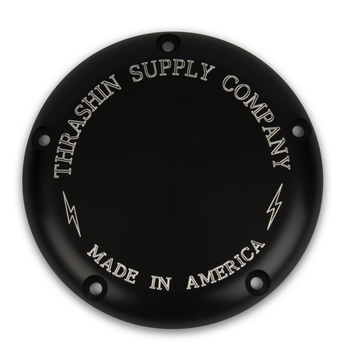 Thrashin Supply - 5-Hole Billet Derby Cover - Black