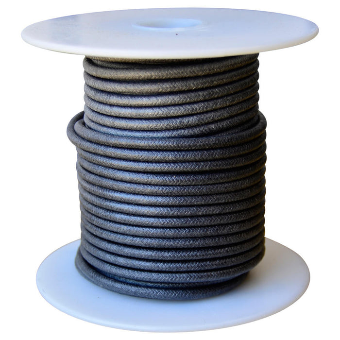 16 AWG Vintage Cloth Covered Automotive Electrical Wire - Black - 10 FT