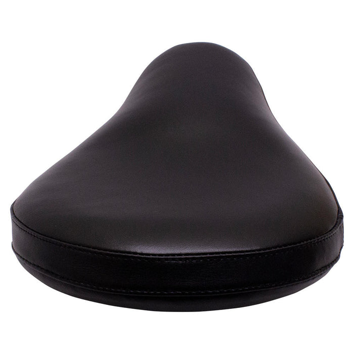 Bates Style Solo Seat - Black Leather- Smooth