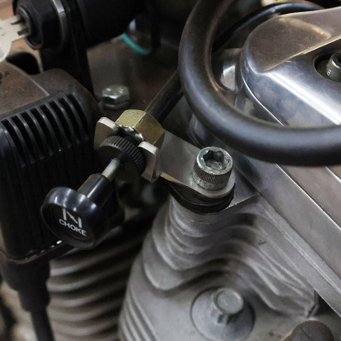 CV Carburetor Choke Relocate Bracket - Stainless