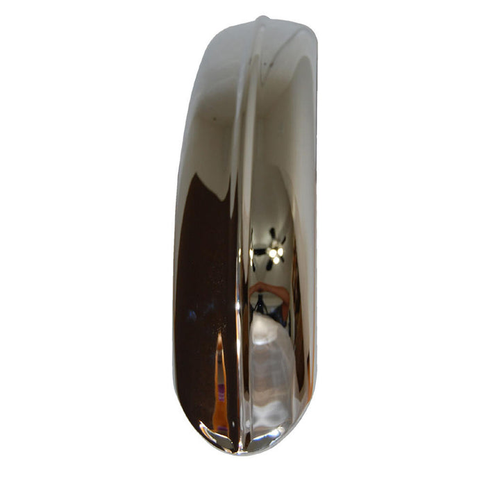 Chrome Wassell Style Ribbed Fender - 5" Wide