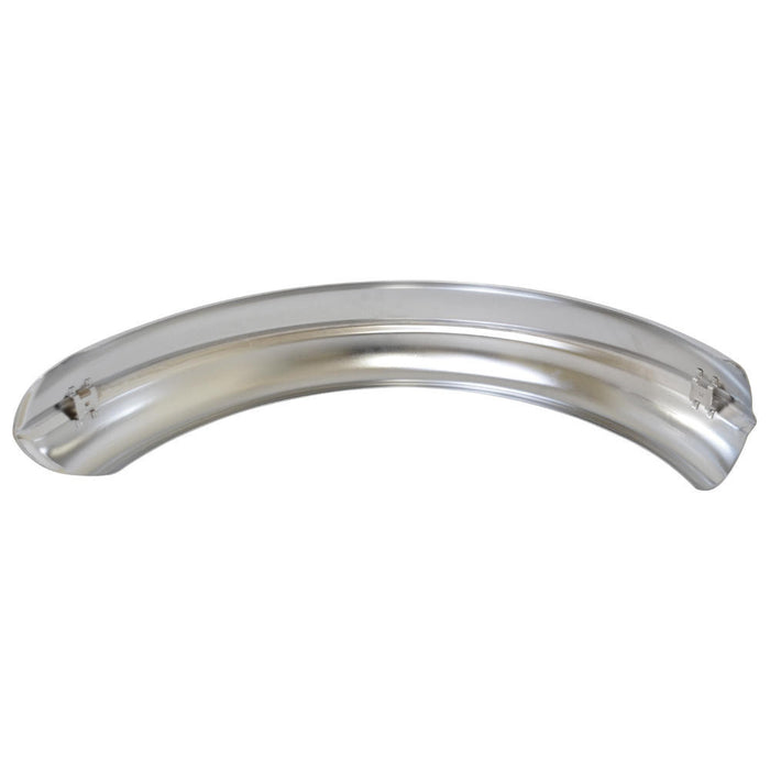Chrome Wassell Style Ribbed Fender - 6" Wide