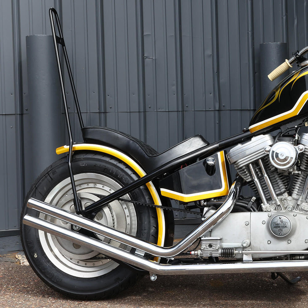 1995 Sportster Chopper running a Throttle Addiction Deluxe Hardtail Ki