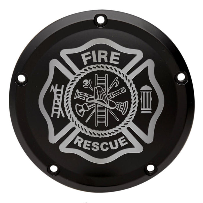 Custom Harley Derby Cover "Fire and Rescue"