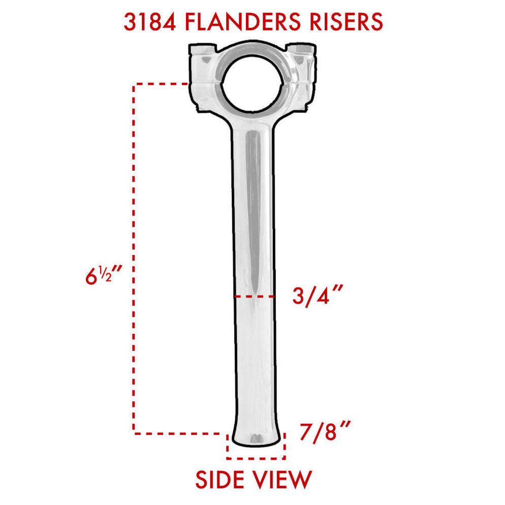 Flanders Style Motorcycle Risers - 6