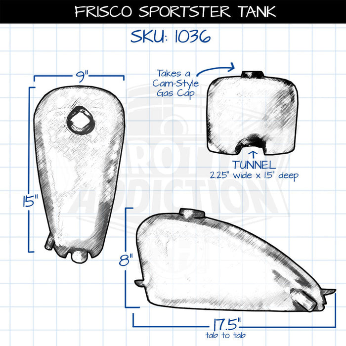 Frisco Sportster Peanut Gas Tank