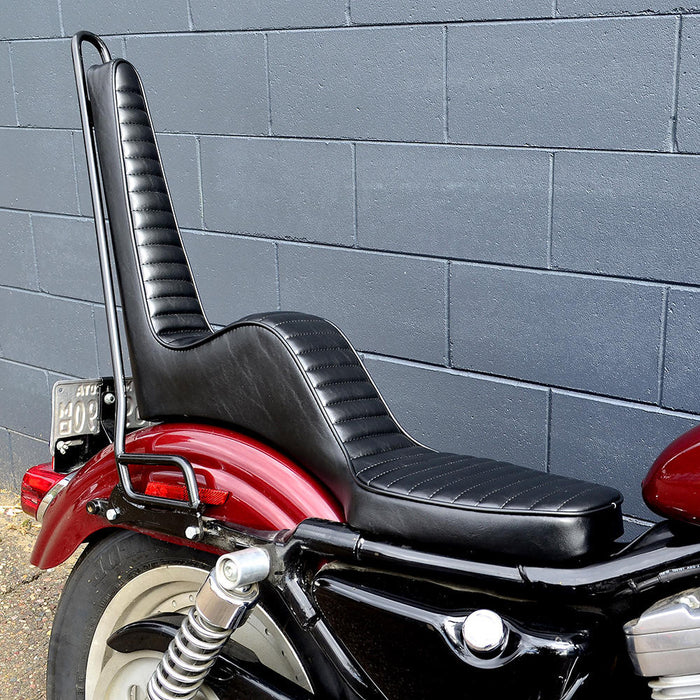 King & Queen Seat For Sportster '86-'03 - Pleated Stitch