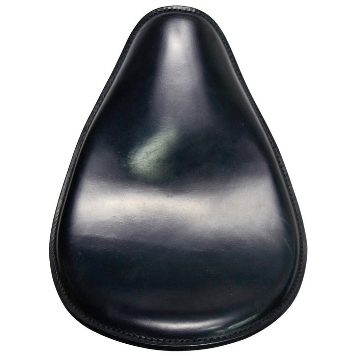 Leather Motorcycle Solo Seat - Black