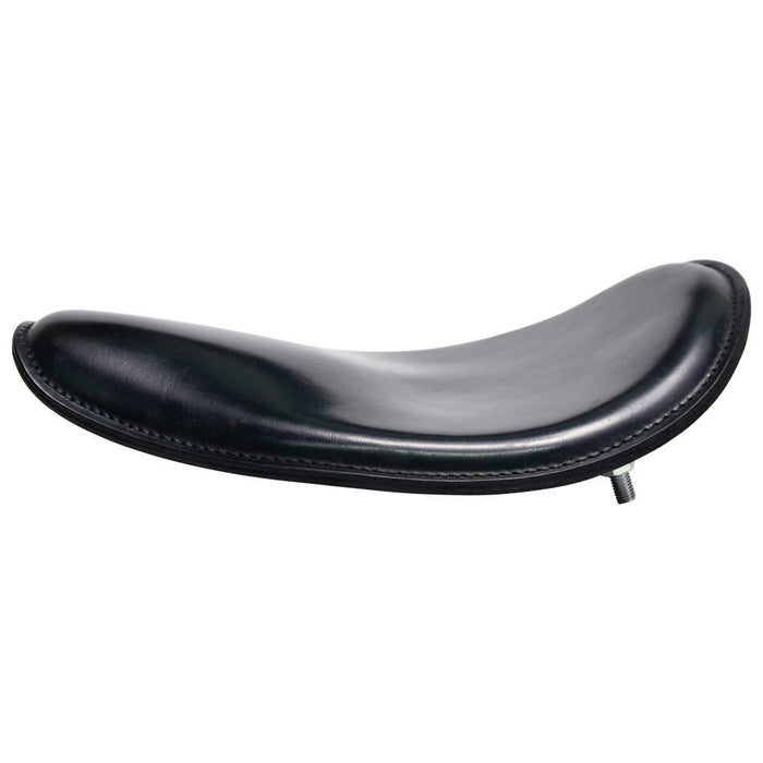 Leather Motorcycle Solo Seat - Black