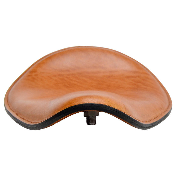 Leather Motorcycle Solo Seat - Brown