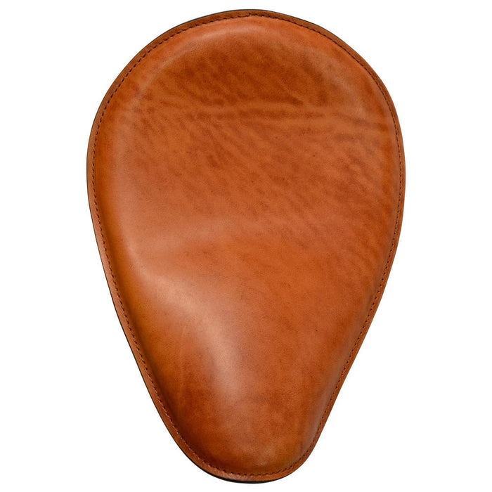 Leather Motorcycle Solo Seat - Brown