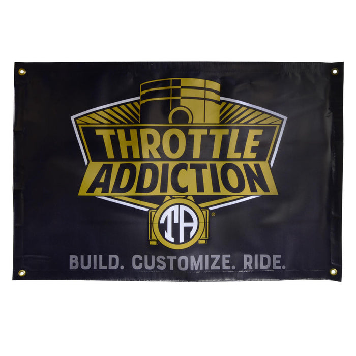 Throttle Addiction Logo Banner 2ftx3ft