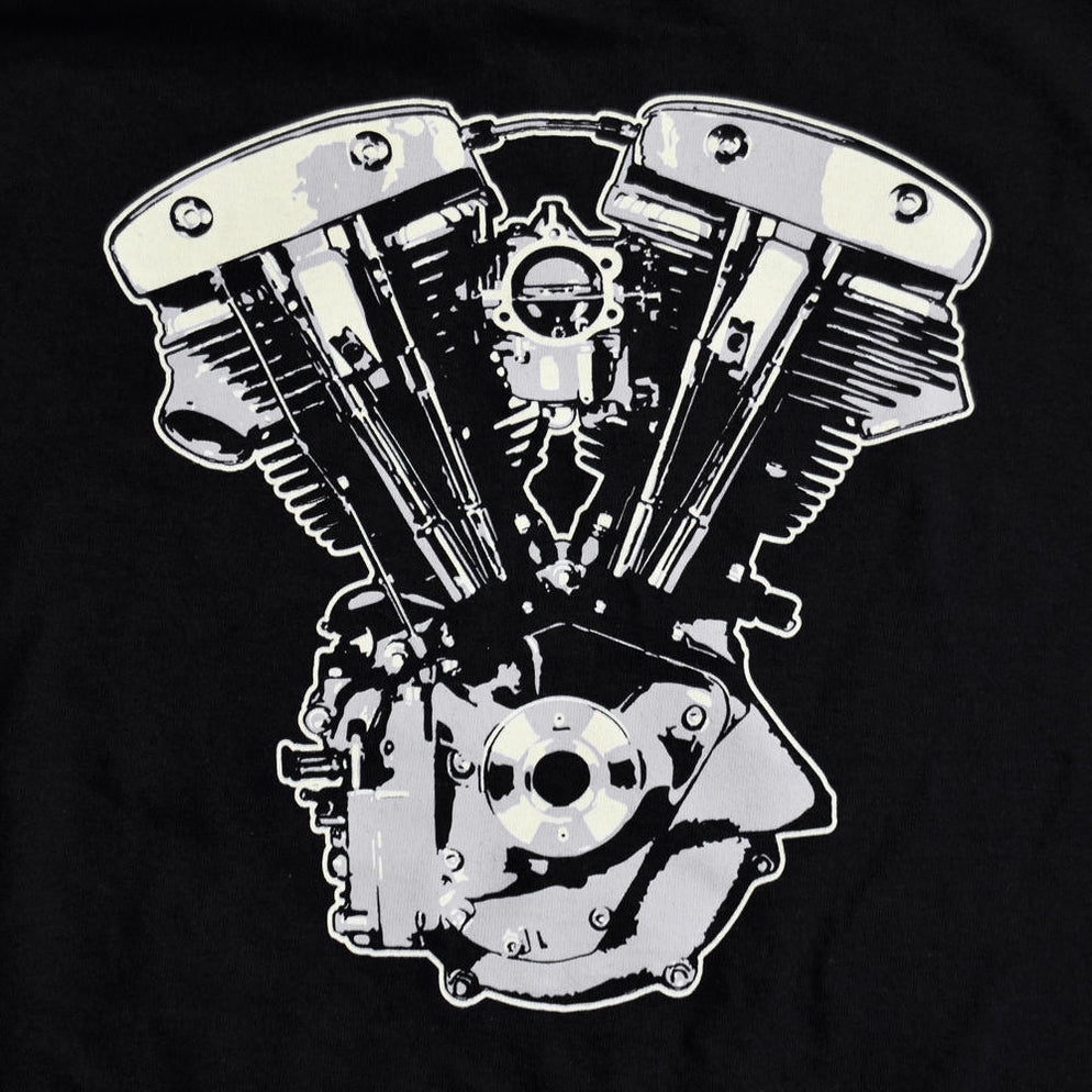 Shovelhead Motor TShirt — Throttle Addiction