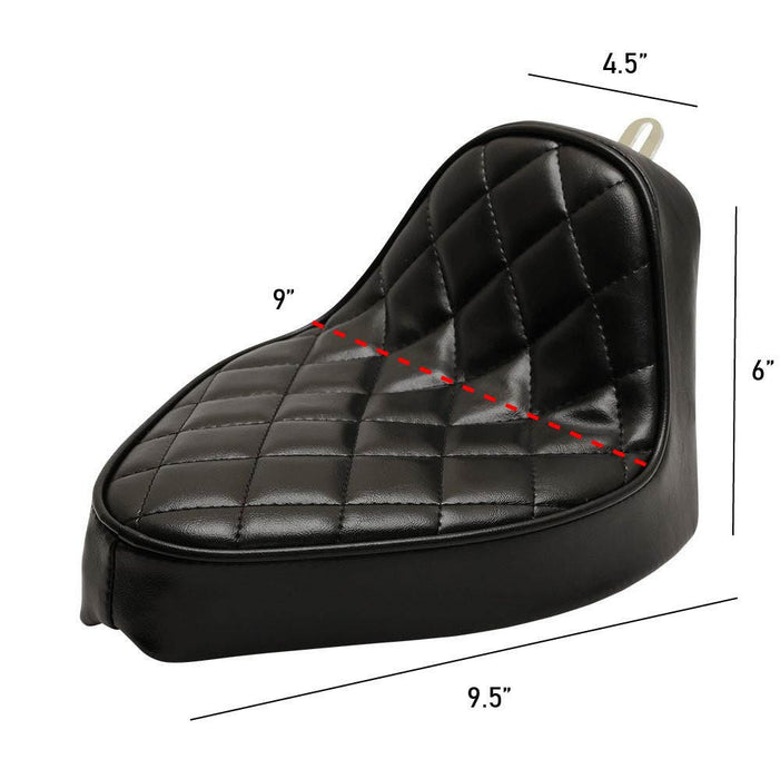 Solo Seat for Sportster Hardtail Kit - Diamond Stitch
