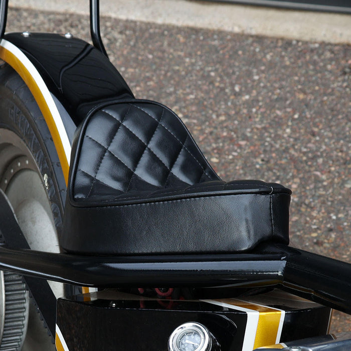 Solo Seat for Sportster Hardtail Kit - Diamond Stitch