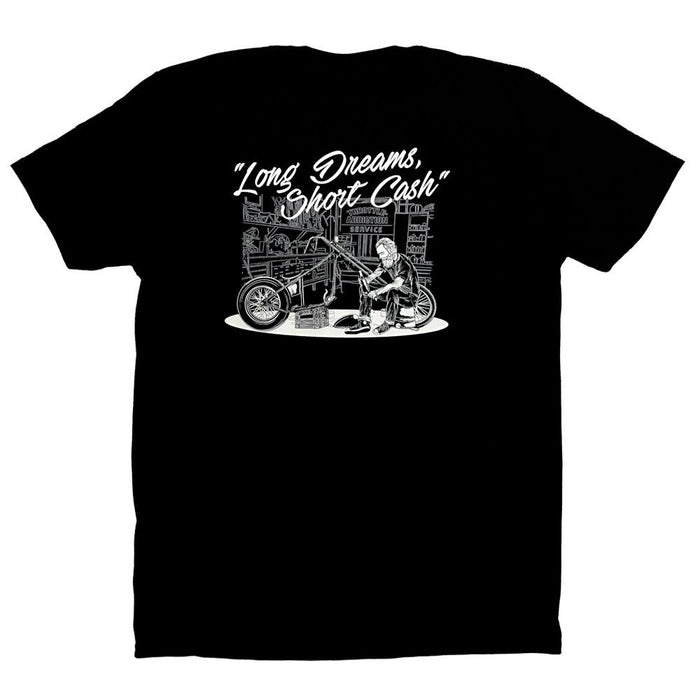 Throttle Addiction "Long Dreams - Short Cash" T-Shirt - Black