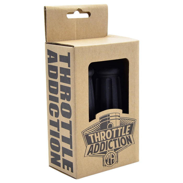 Throttle Addiction - Short Barrel Grips - Black - 1"
