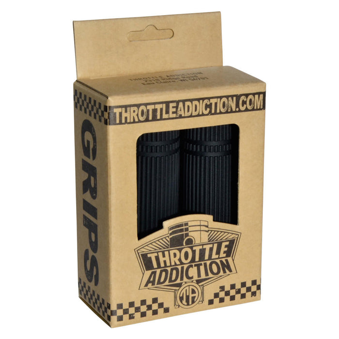 Throttle Addiction - Tracker Grips - Black - 1"