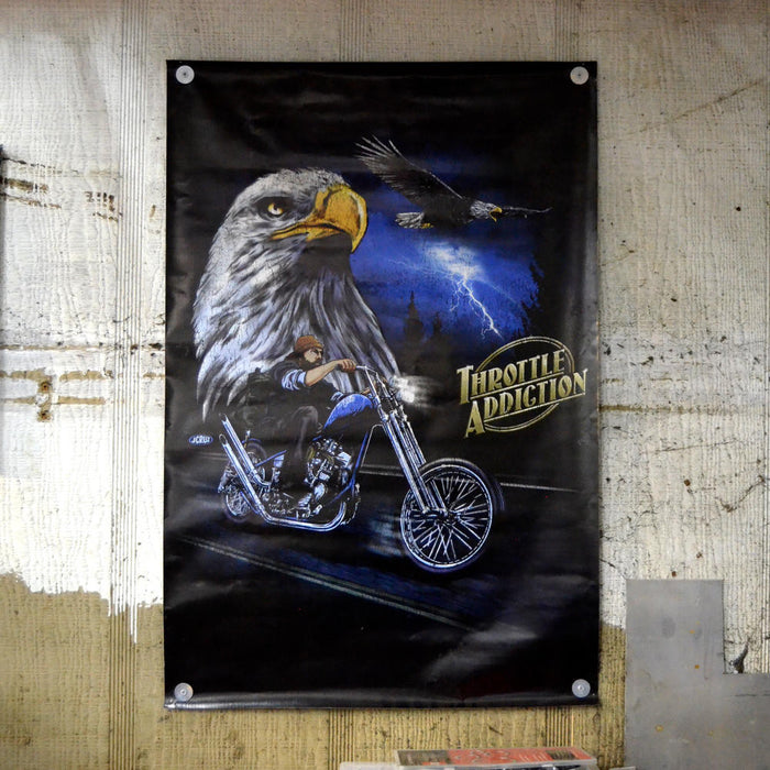 Throttle Addiction Vintage Eagle Shop Banner